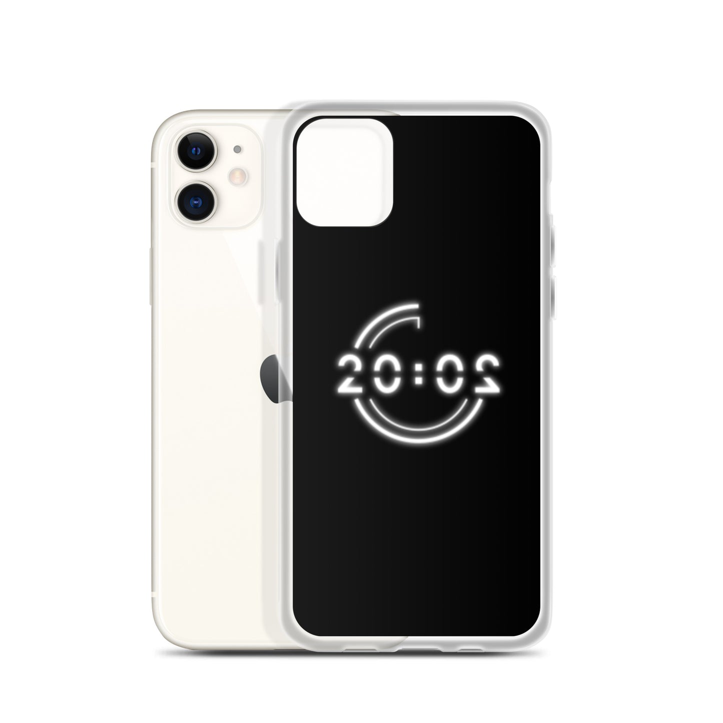 Coque 20:02 noire pour iPhone®