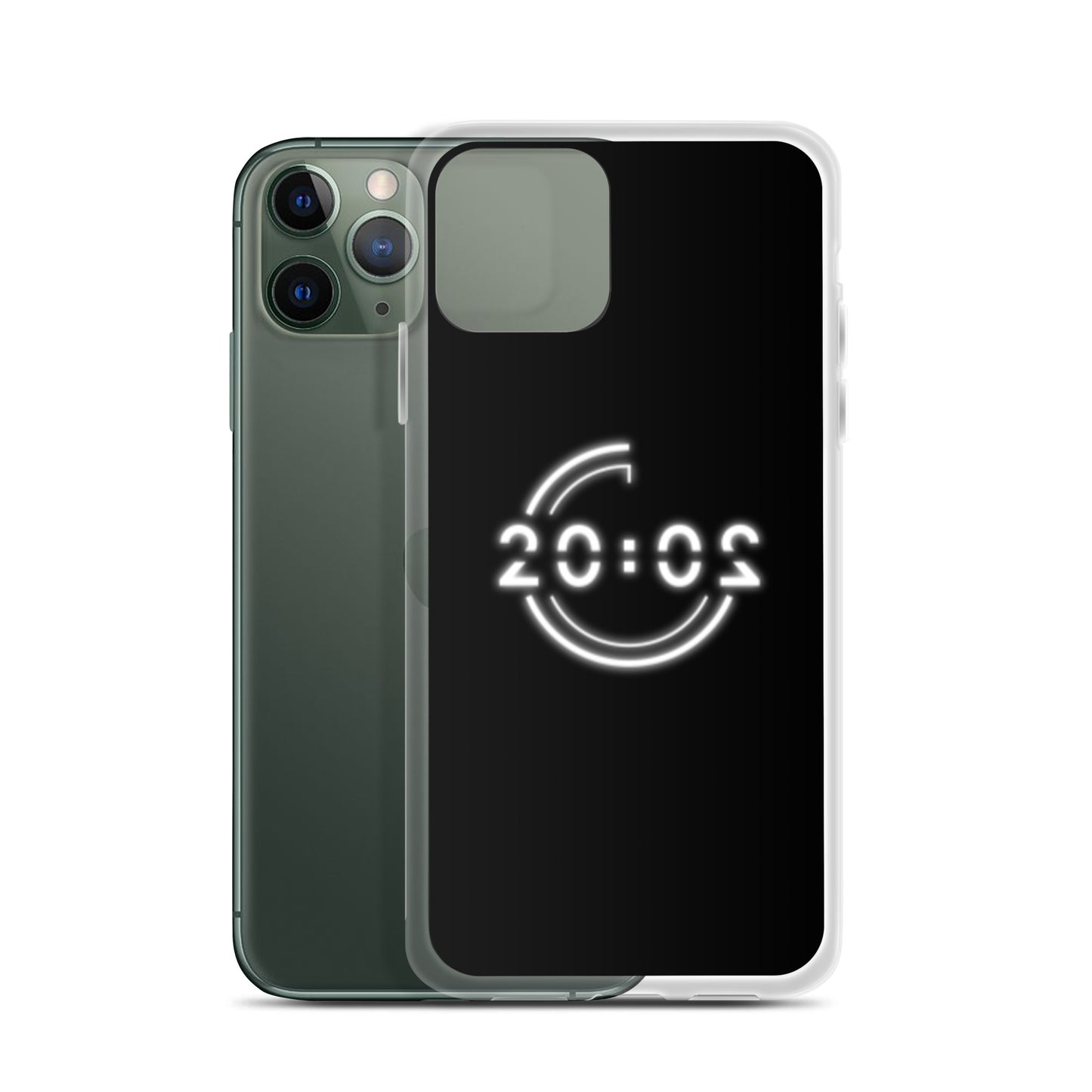 Coque 20:02 noire pour iPhone®