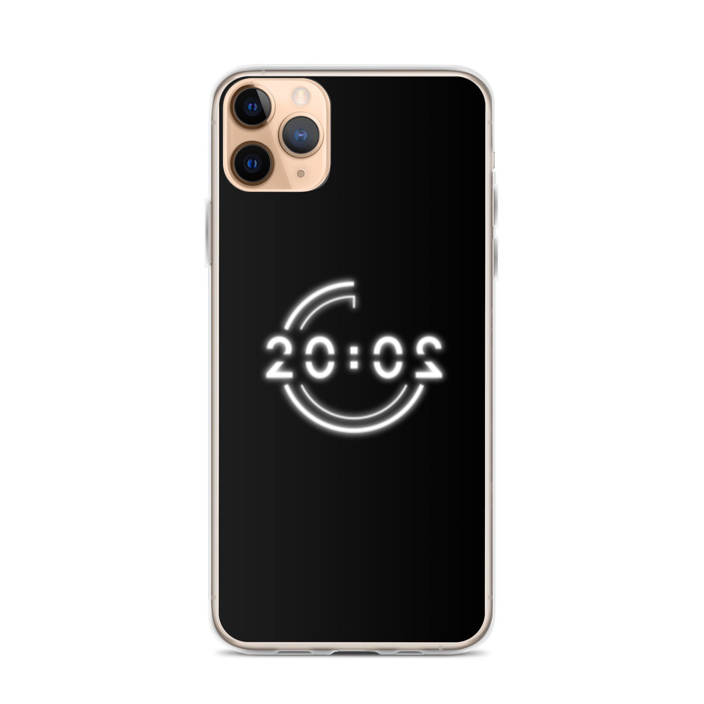 Coque 20:02 noire pour iPhone®