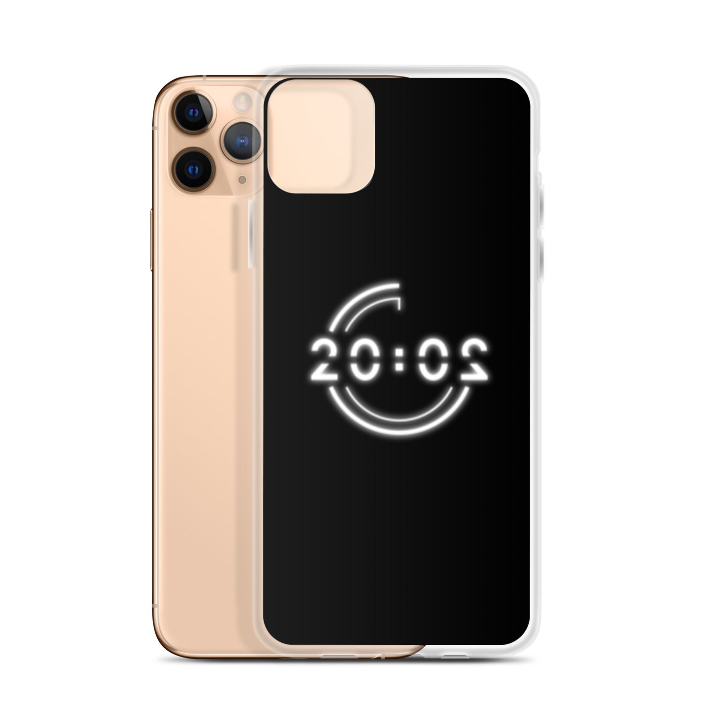 Coque 20:02 noire pour iPhone®
