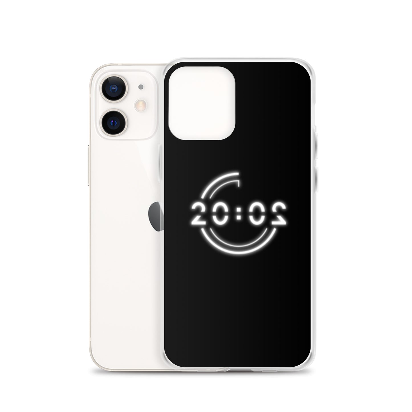 Coque 20:02 noire pour iPhone®