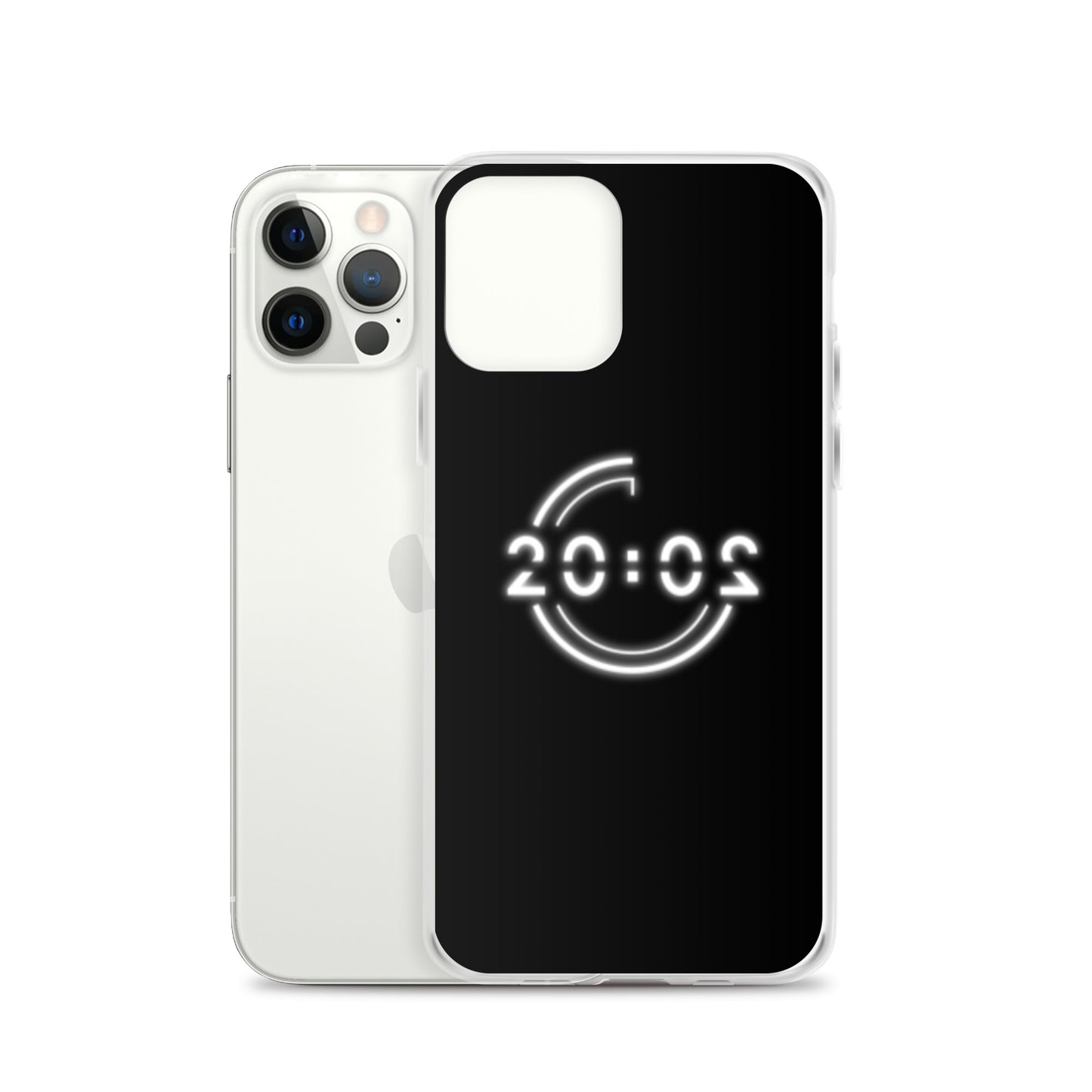 Coque 20:02 noire pour iPhone®