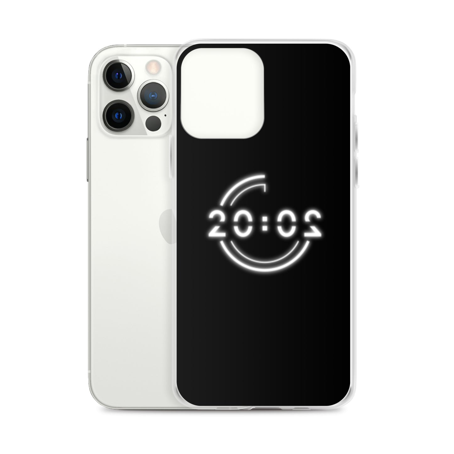 Coque 20:02 noire pour iPhone®
