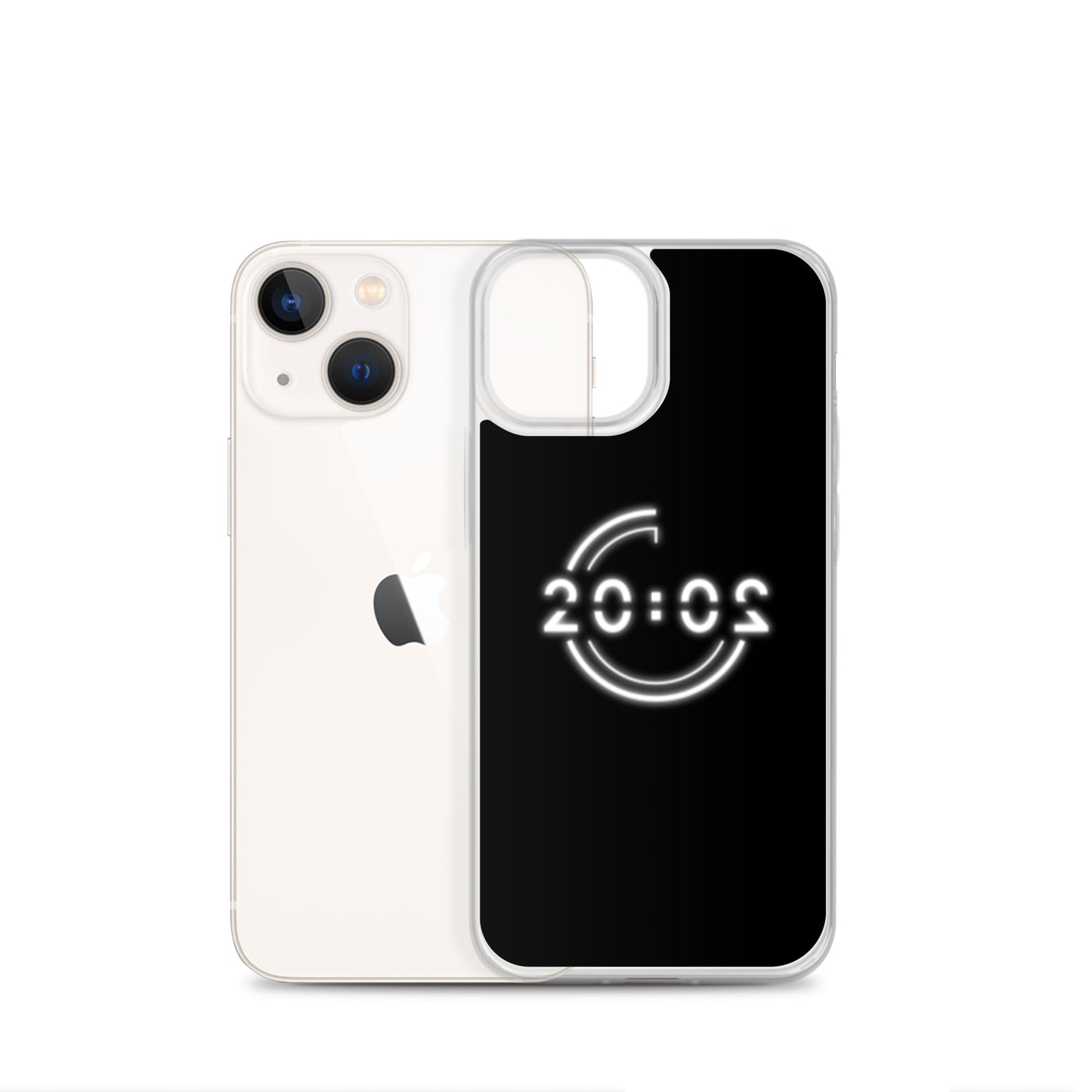 Coque 20:02 noire pour iPhone®