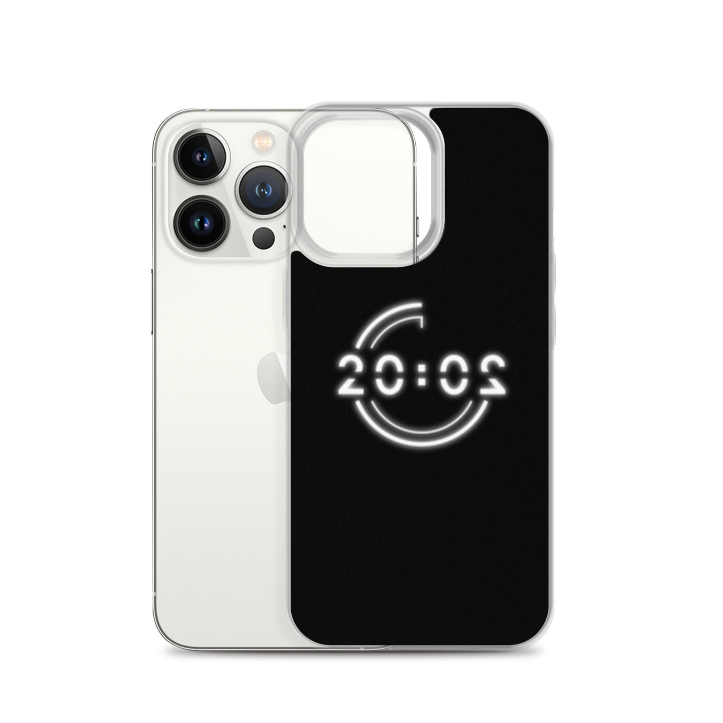 Coque 20:02 noire pour iPhone®