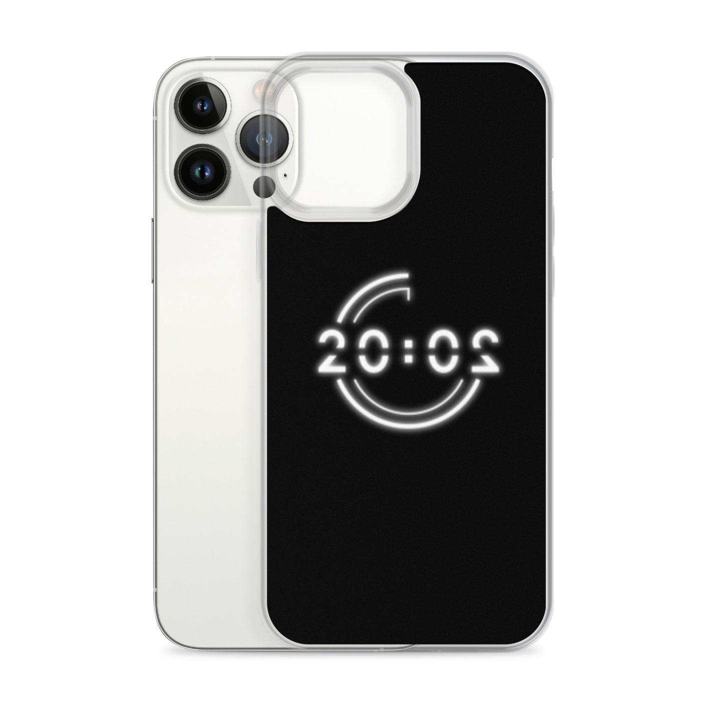 Coque 20:02 noire pour iPhone®