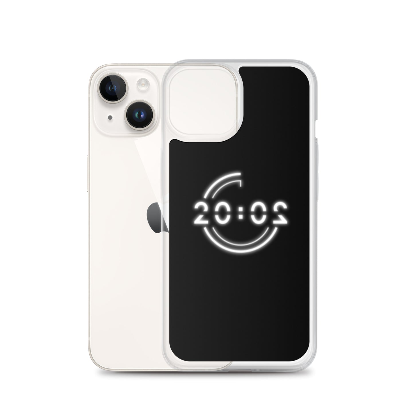 Coque 20:02 noire pour iPhone®