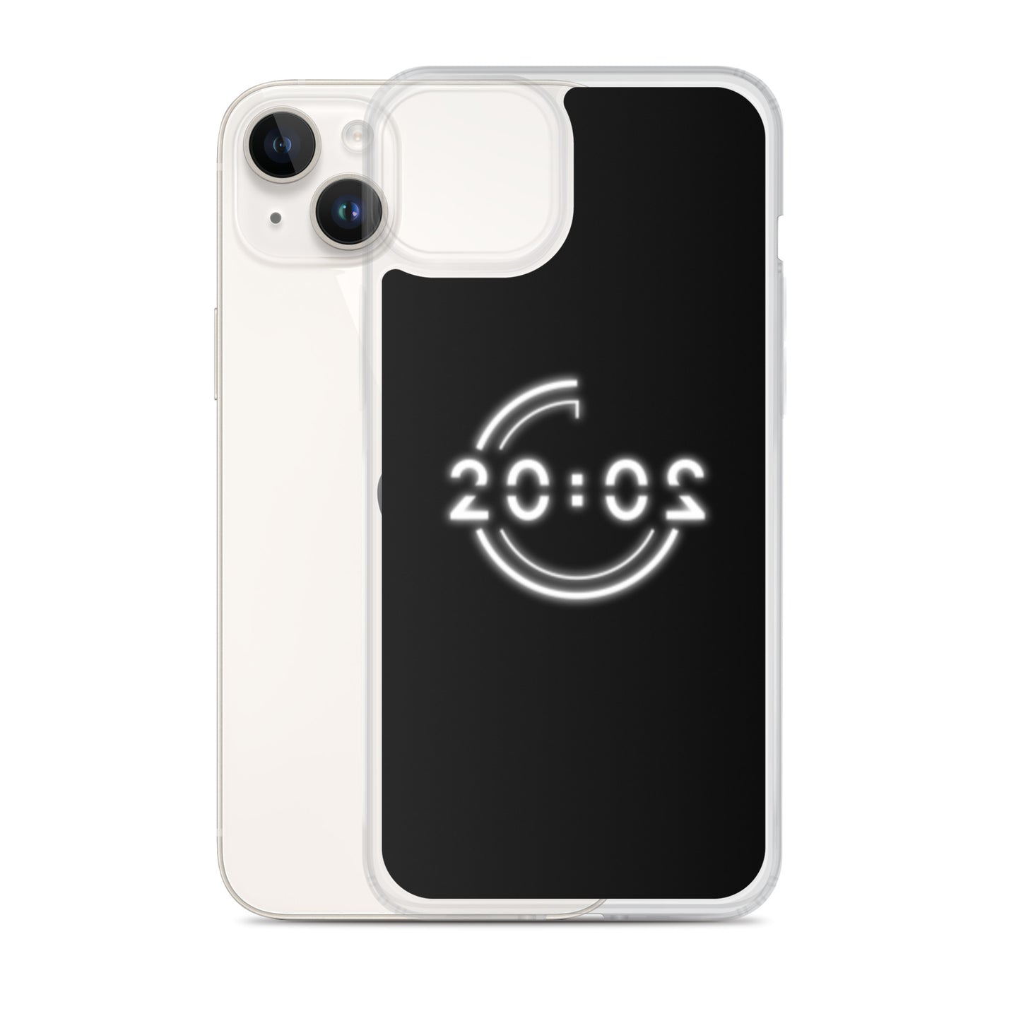 Coque 20:02 noire pour iPhone®
