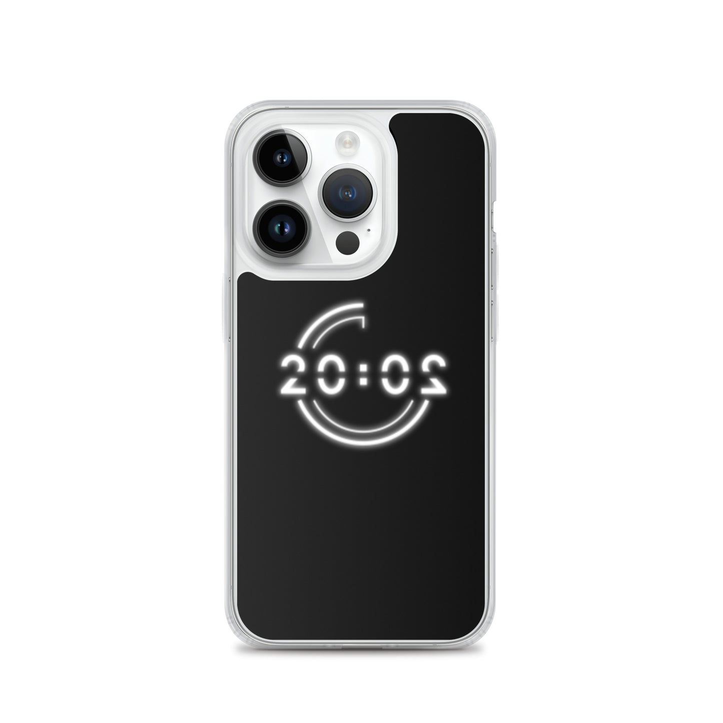 Coque 20:02 noire pour iPhone®