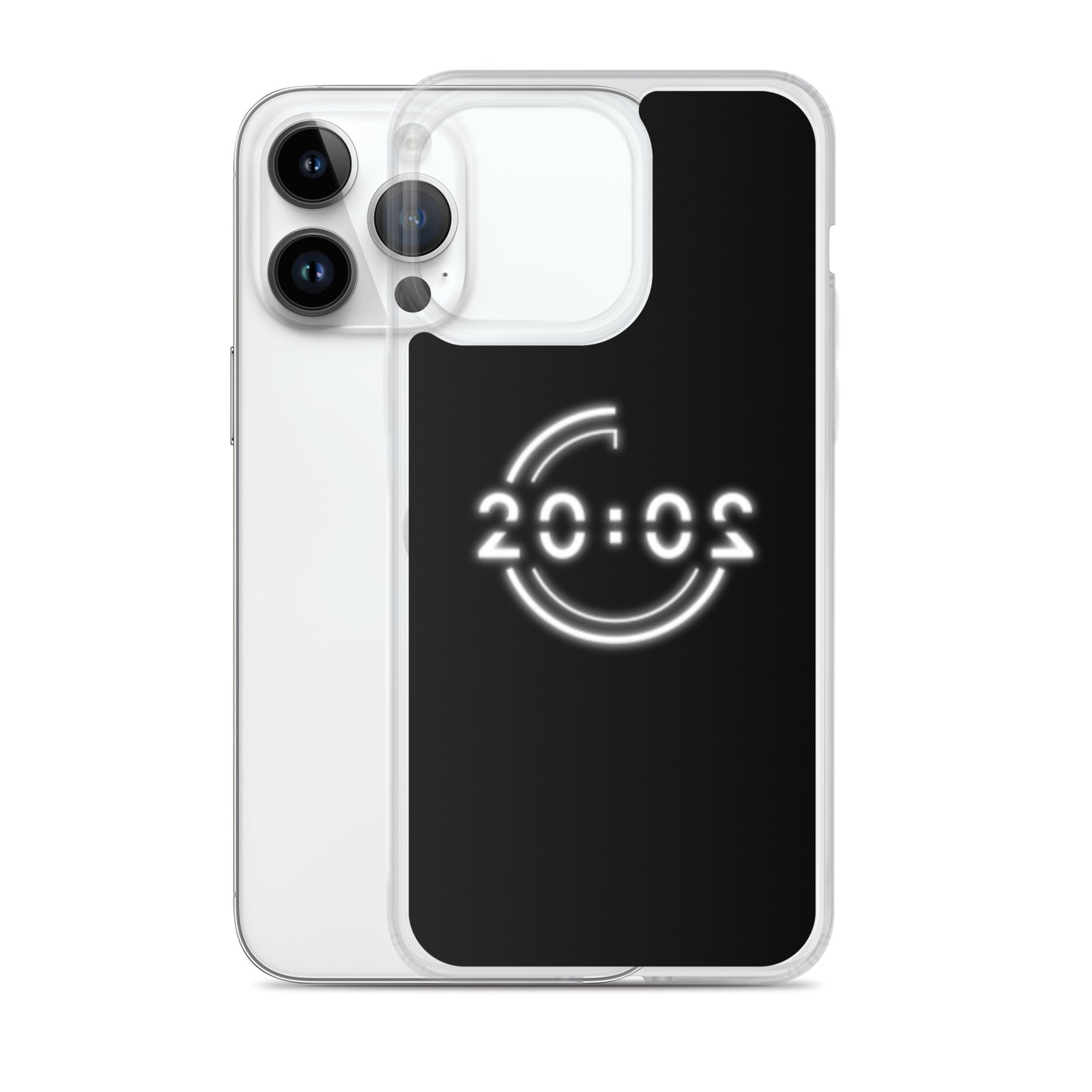 Coque 20:02 noire pour iPhone®