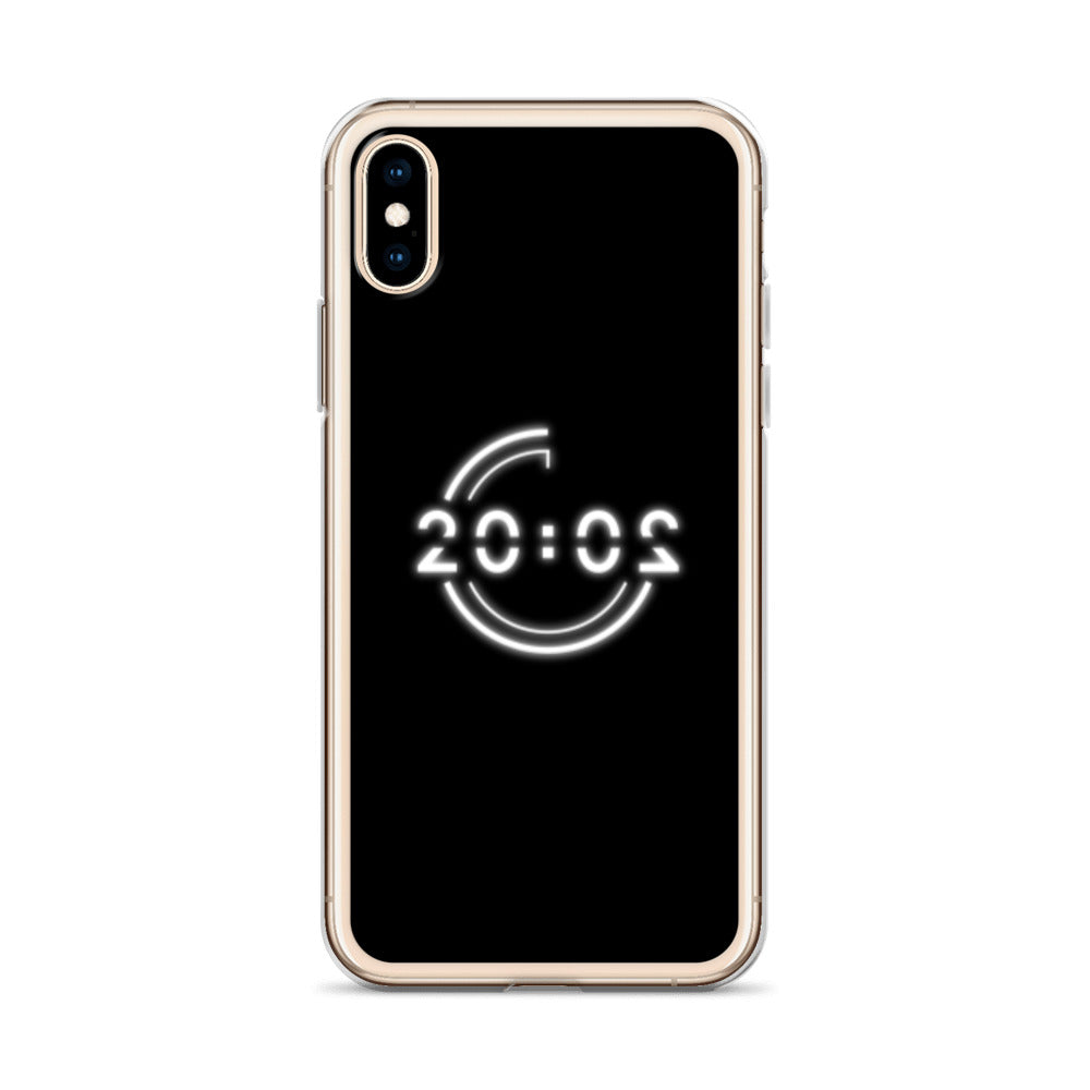 Coque 20:02 noire pour iPhone®