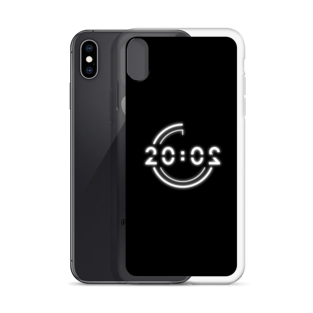 Coque 20:02 noire pour iPhone®